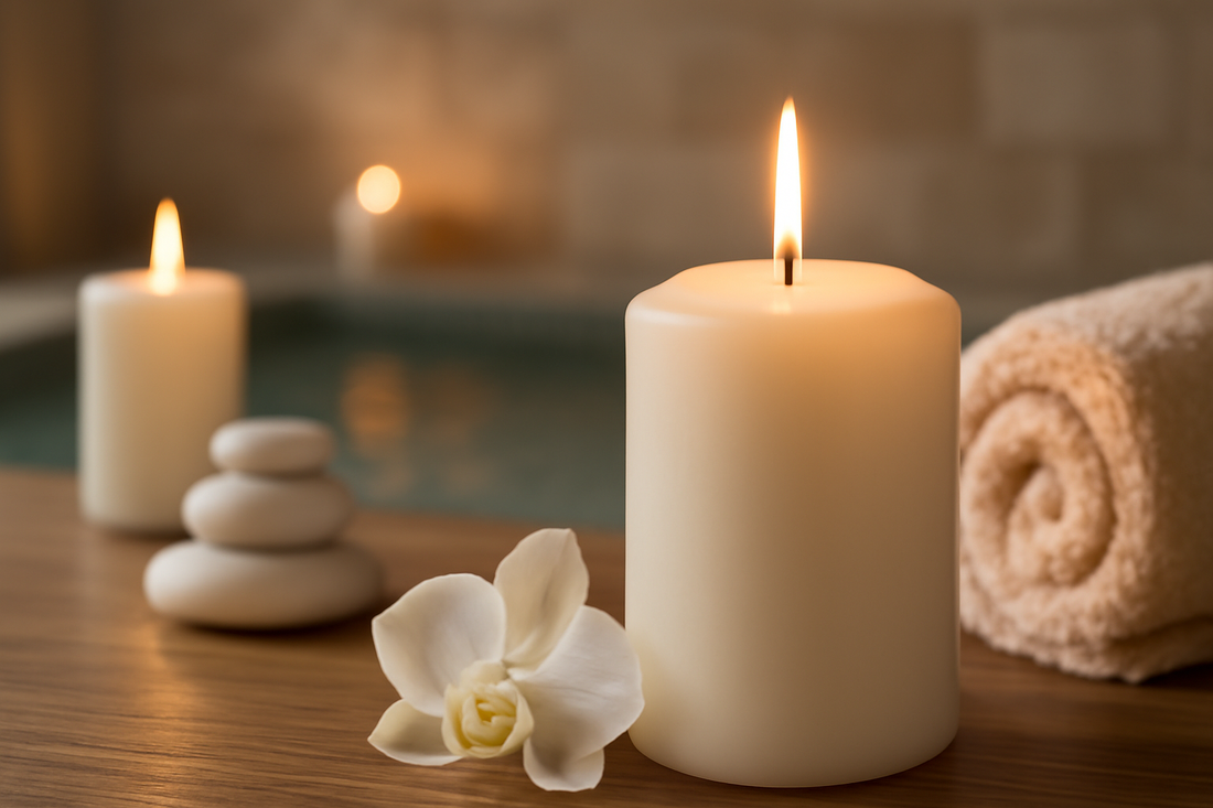 Custom Scented Candles for Spa