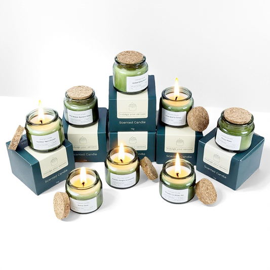 Artisanal Forest Scent Candle - 175g Organic Soy Wax in Recyclable Glass Jar