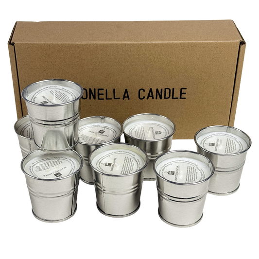 8 - piece Set of Citronella Oil Candle Jars in a Box
