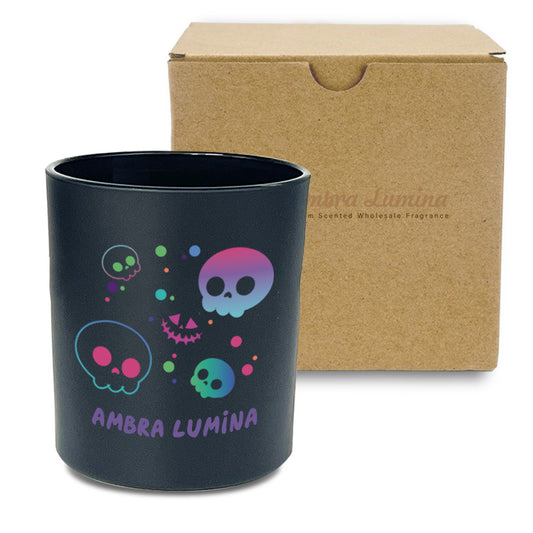 AmbraLumina Halloween Glass Aroma Candle