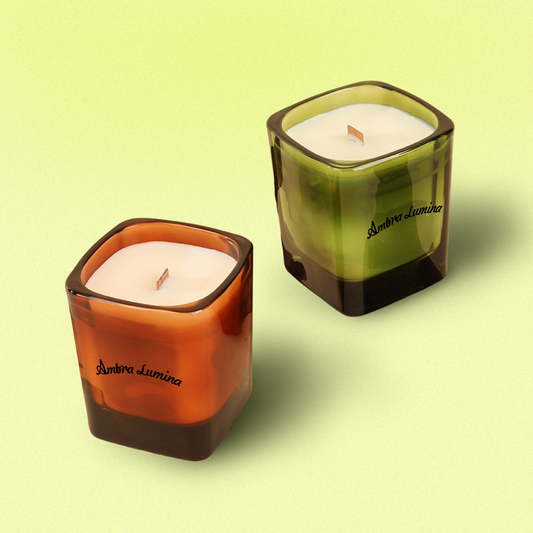 Custom OEM Scandinavian Candle Glass Containers - AmbraLumina