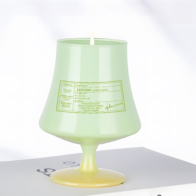 Custom OEM Trumpet Glass Candle Vessels – Waisted Design for Scented Candles - AmbraLumina