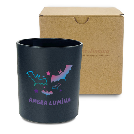 AmbraLumina Halloween Glass Aroma Candle