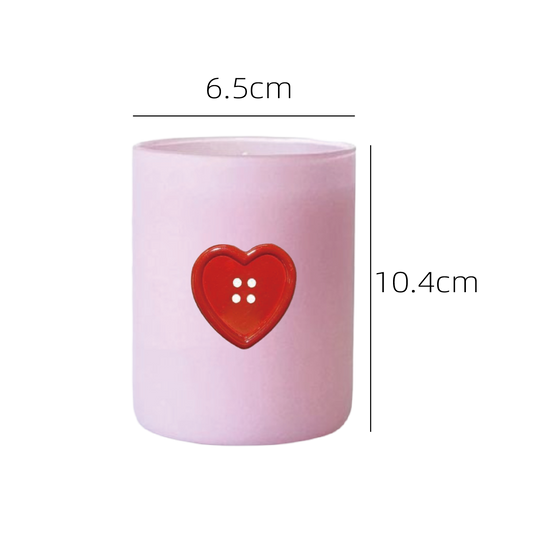 Valentine's Day Glass Aroma Candle