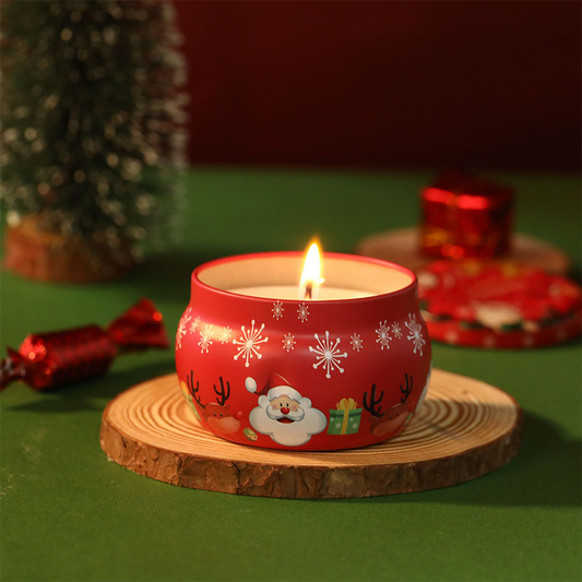 2.2 Ounce Christmas Mini Jar Sprinkle 4-Piece Candle Set - AmbraLumina