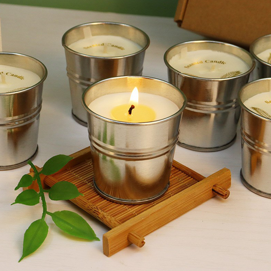 8 - piece Set of Citronella Oil Candle Jars in a Box
