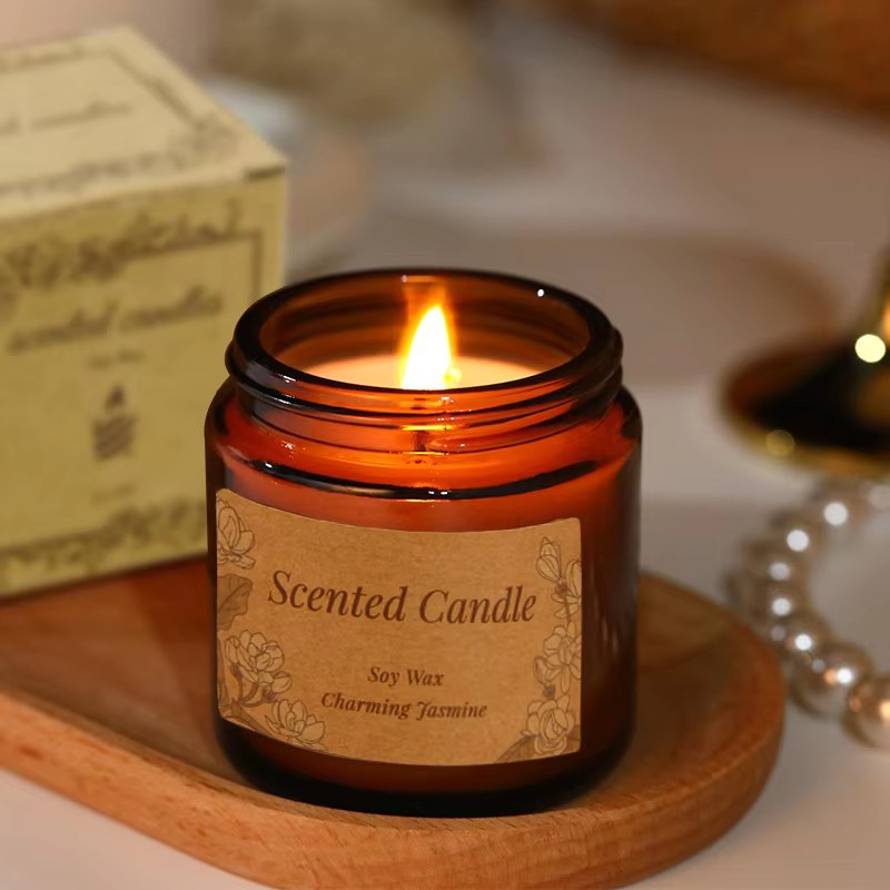 3.5 Ounce Glass Aromatherapy Candle - AmbraLumina