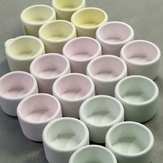 Custom Minimalist Plaster Candle Containers – OEM Bulk - AmbraLumina