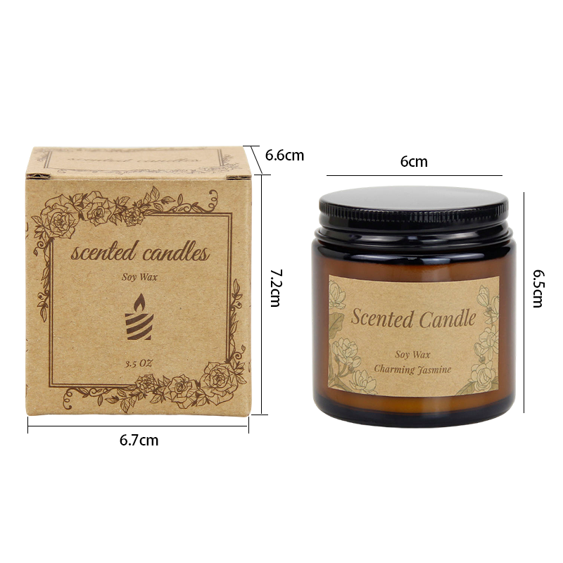 3.5 Ounce Glass Aromatherapy Candle - AmbraLumina