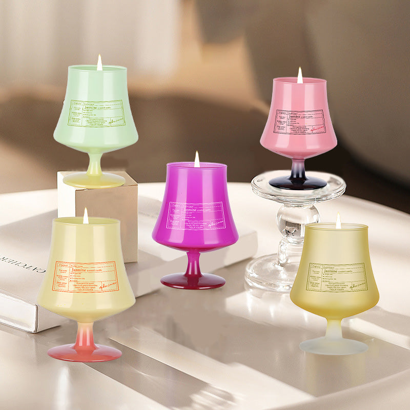 Custom OEM Trumpet Glass Candle Vessels – Waisted Design for Scented Candles - AmbraLumina