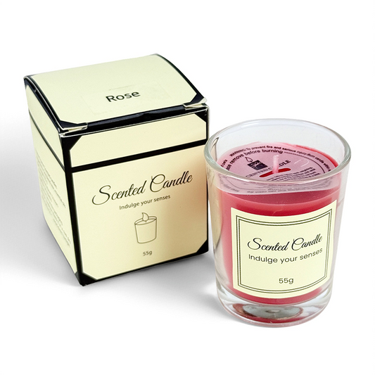 Single pack of colored wax aromatherapy candles