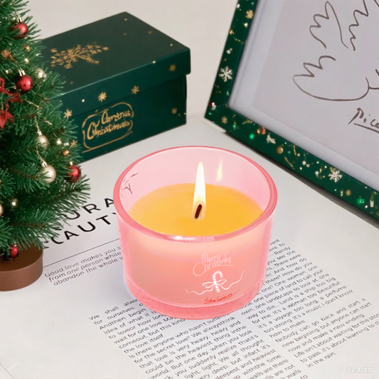 AmbraLumina Christmas themed scented candle gift box