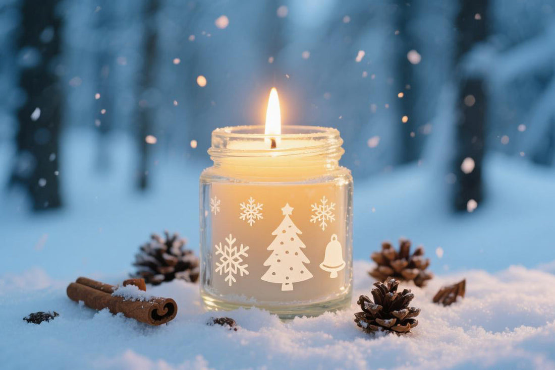 Ambralumina Christmas Candle