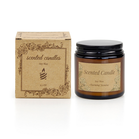 3.5 Ounce Glass Aromatherapy Candle - AmbraLumina