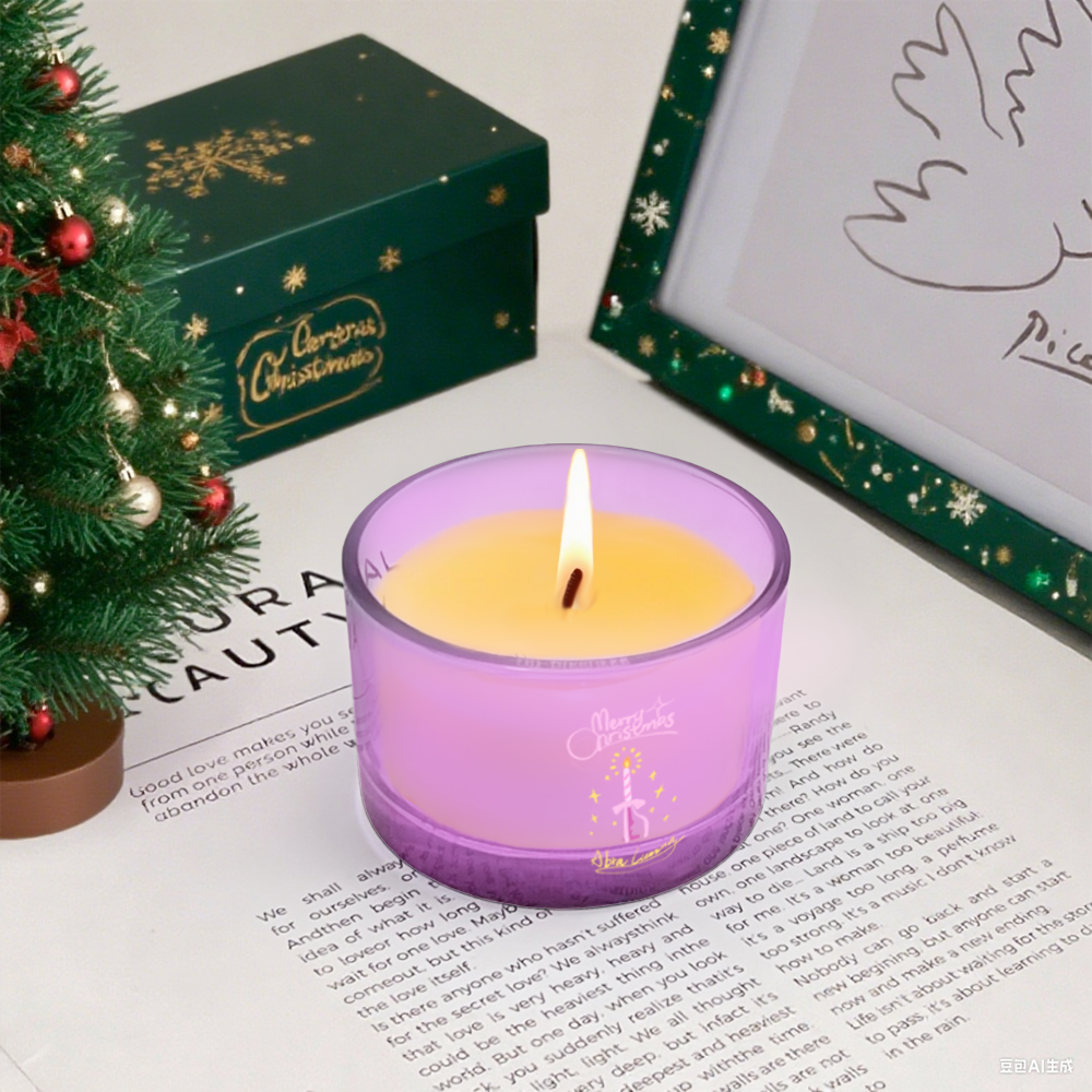 AmbraLumina Christmas themed scented candle gift box