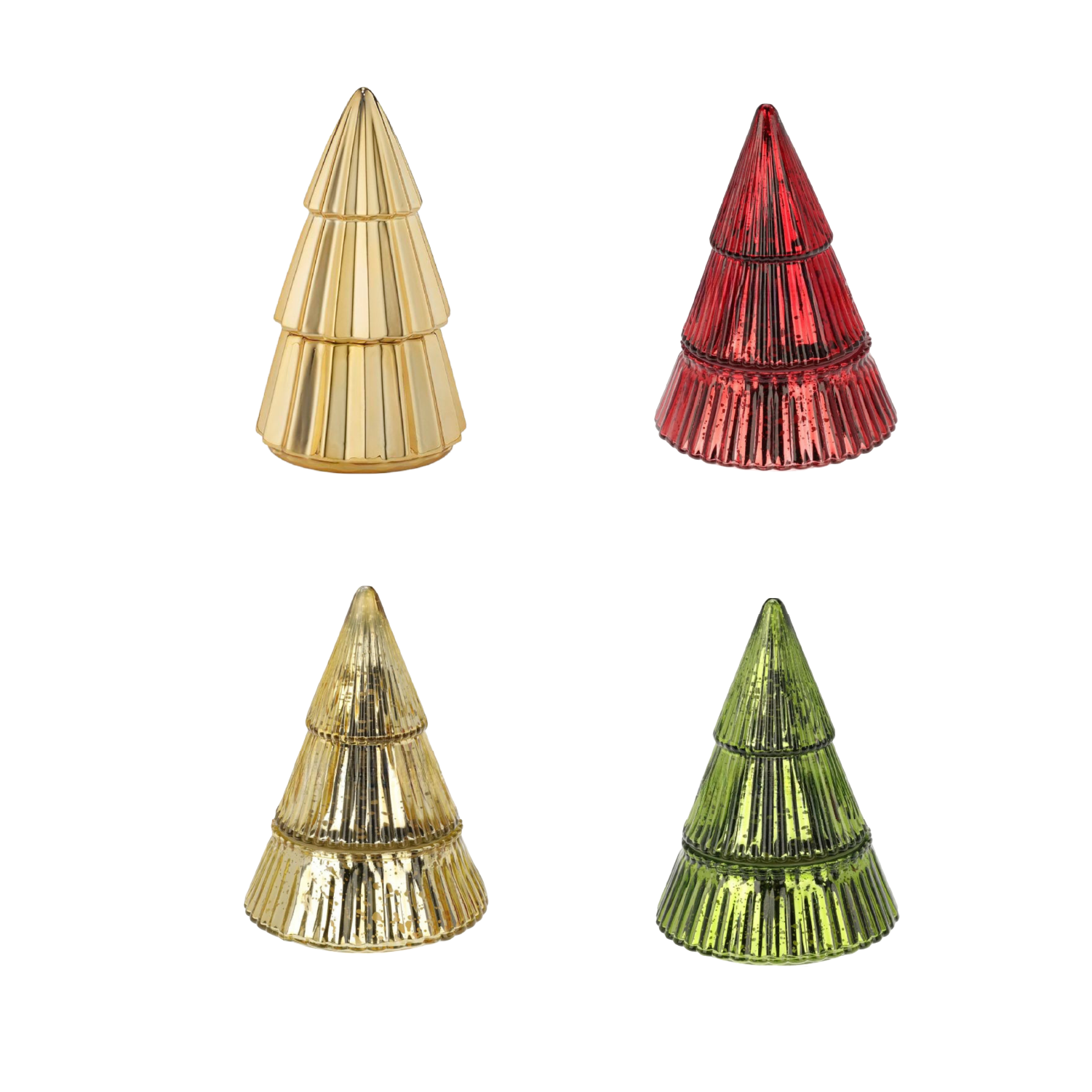 AmbraLumina Christmas tree glass jar aromatherapy