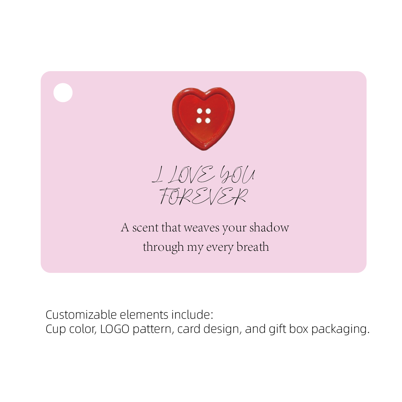 Valentine's Day Glass Aroma Candle