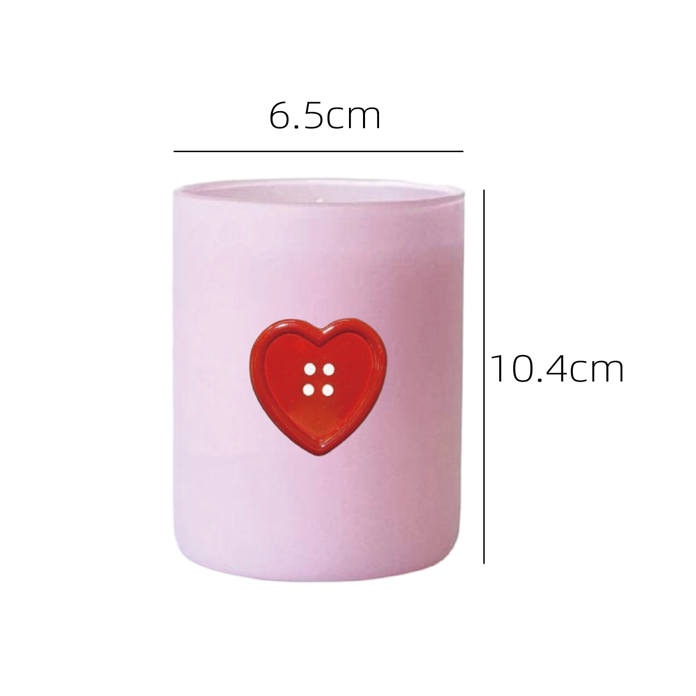Valentine's Day Glass Aroma Candle