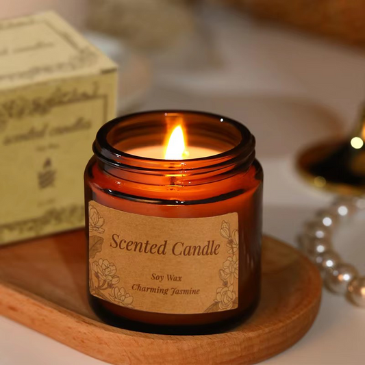 3.5 Ounce Glass Aromatherapy Candle - AmbraLumina