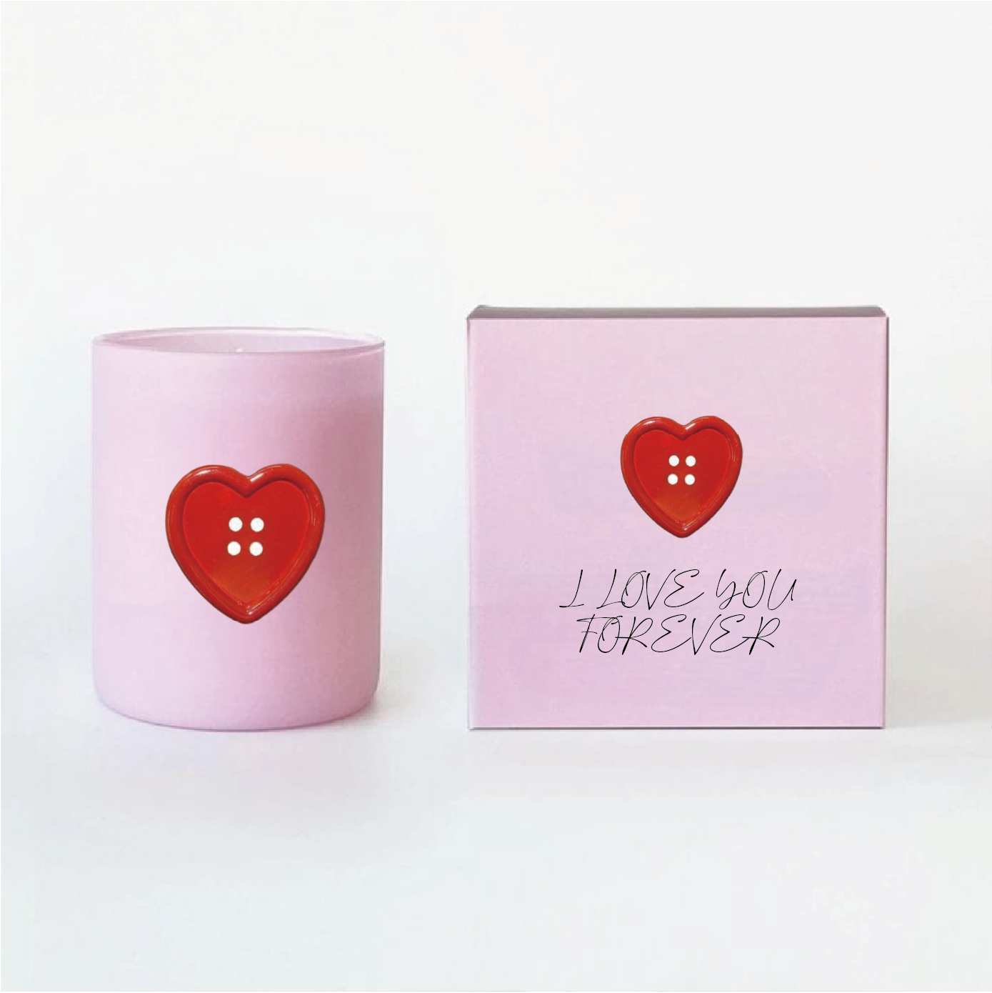 Valentine's Day Glass Aroma Candle