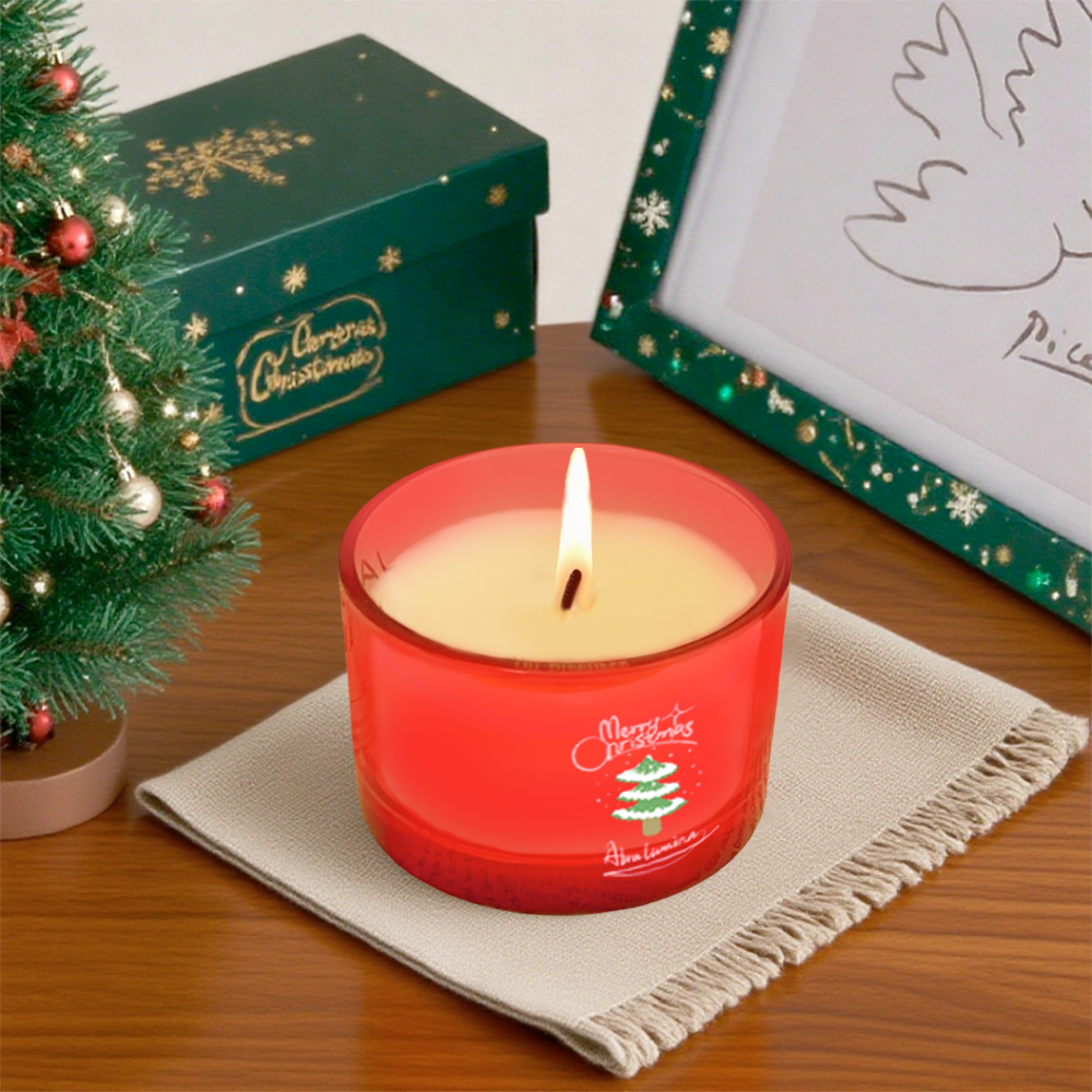 AmbraLumina Christmas themed scented candle gift box