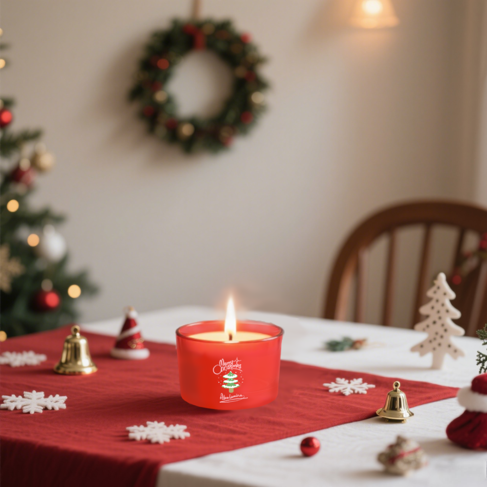 AmbraLumina Christmas themed scented candle gift box