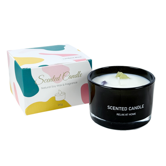 Illuminate Your Space with the Dopamine Mood Fragrance Crystal Stone Candle - AmbraLumina
