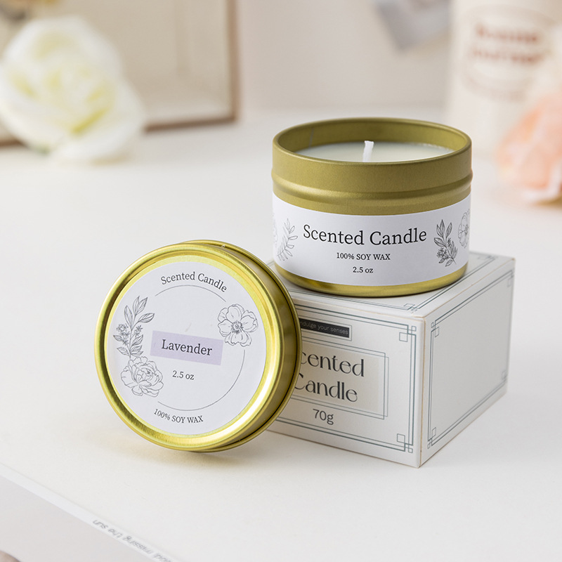 AmbraLumina 2.5-ounce tin can scented candle
