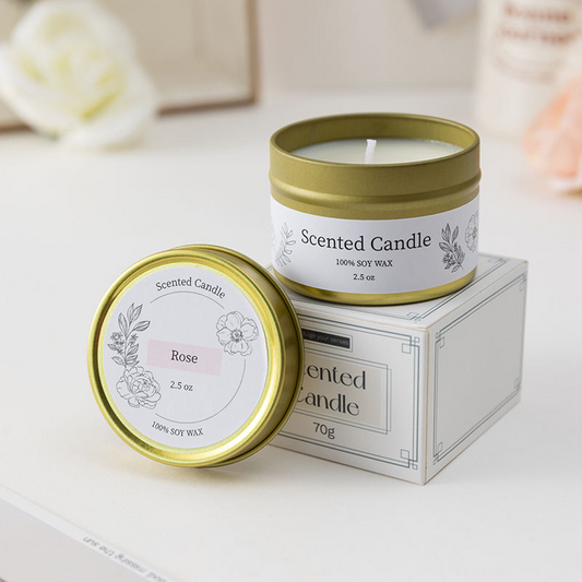 AmbraLumina 2.5-ounce tin can scented candle