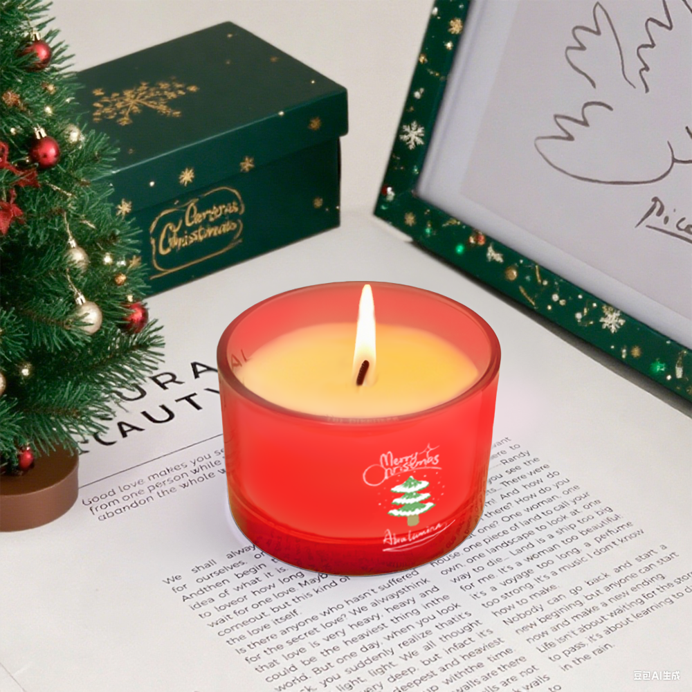 AmbraLumina Christmas themed scented candle gift box
